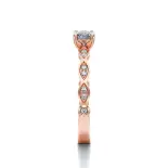 Pierścionek z różowego złota z diamentami AJPZ_133